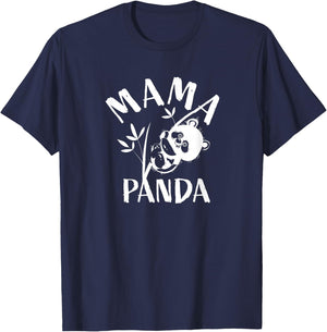 Mama Panda Cute Funny Mothers Day Gift for Moms T-Shirt - T-Shirt | Navy