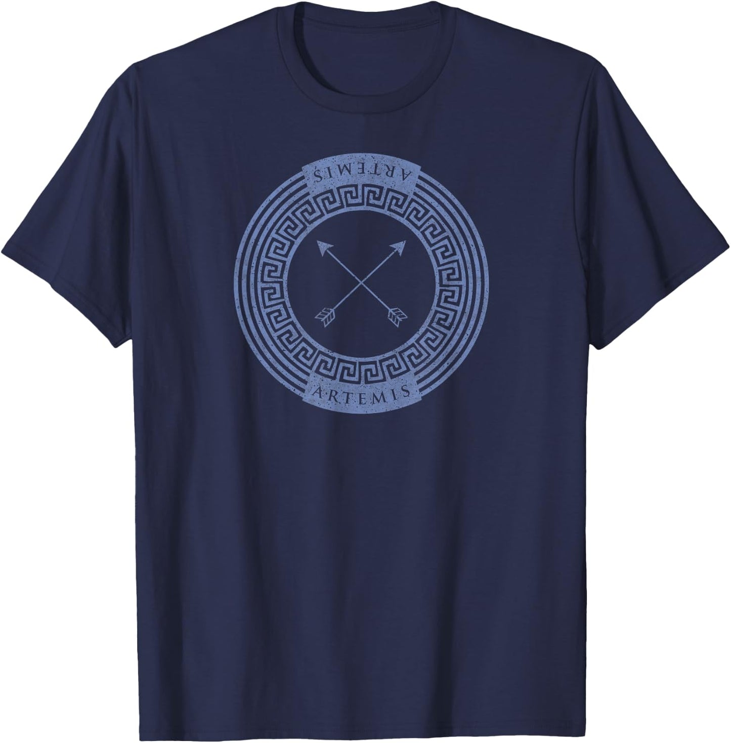 Greek Goddess T Shirt Artemis Arrows God Hunt Mythology T-Shirt - T-Shirt | Navy