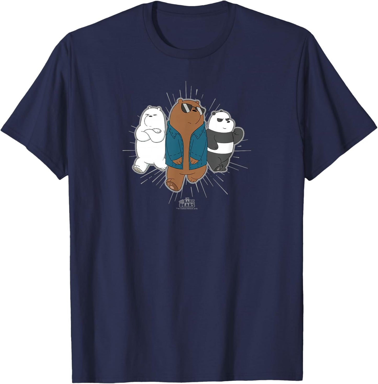 We Bare Bears Jacket T-Shirt - T-Shirt | Navy