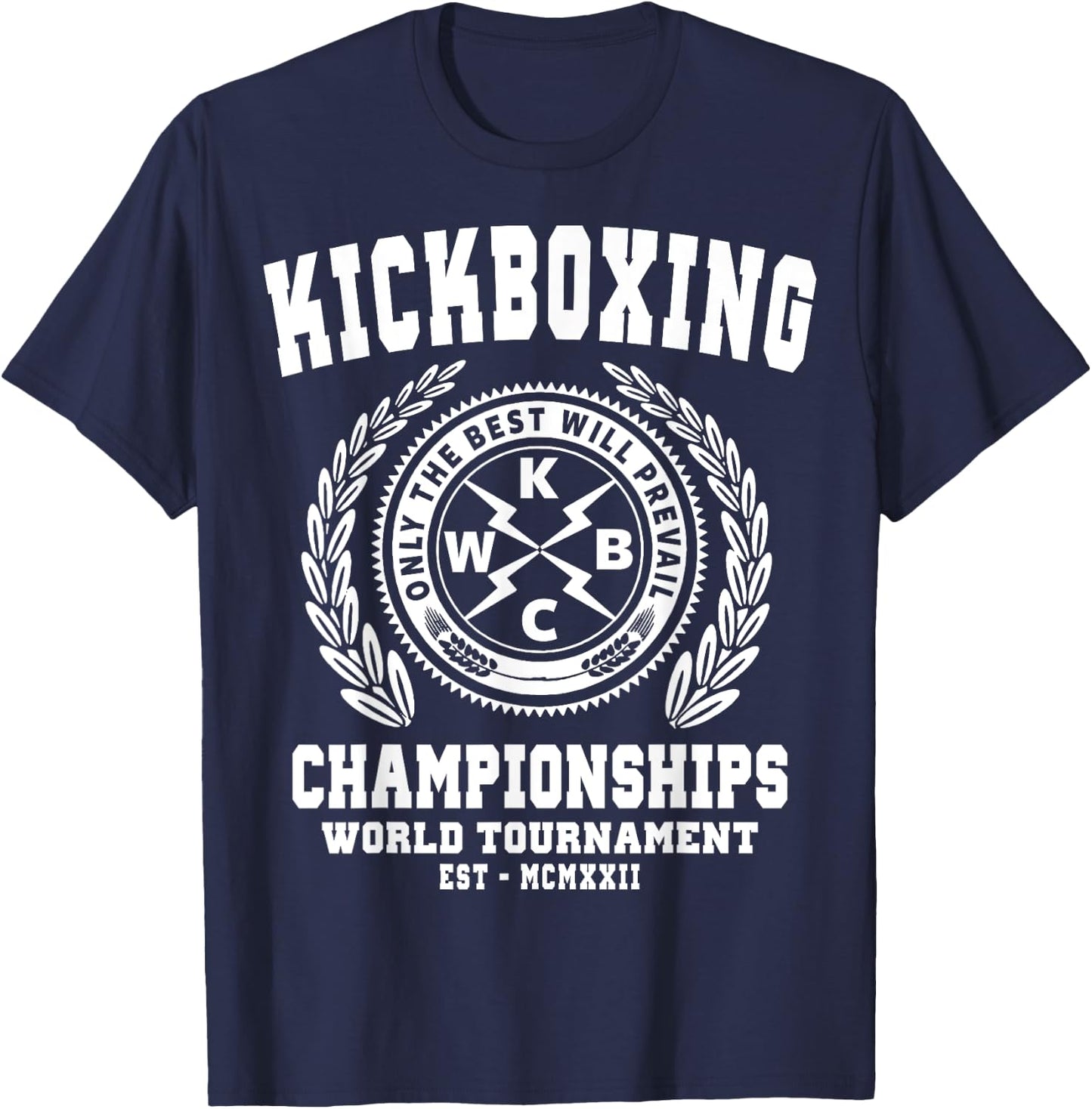 Kickboxing Championships, Kickboxing T Shirt, Martial Arts T-Shirt - T-Shirt | Navy