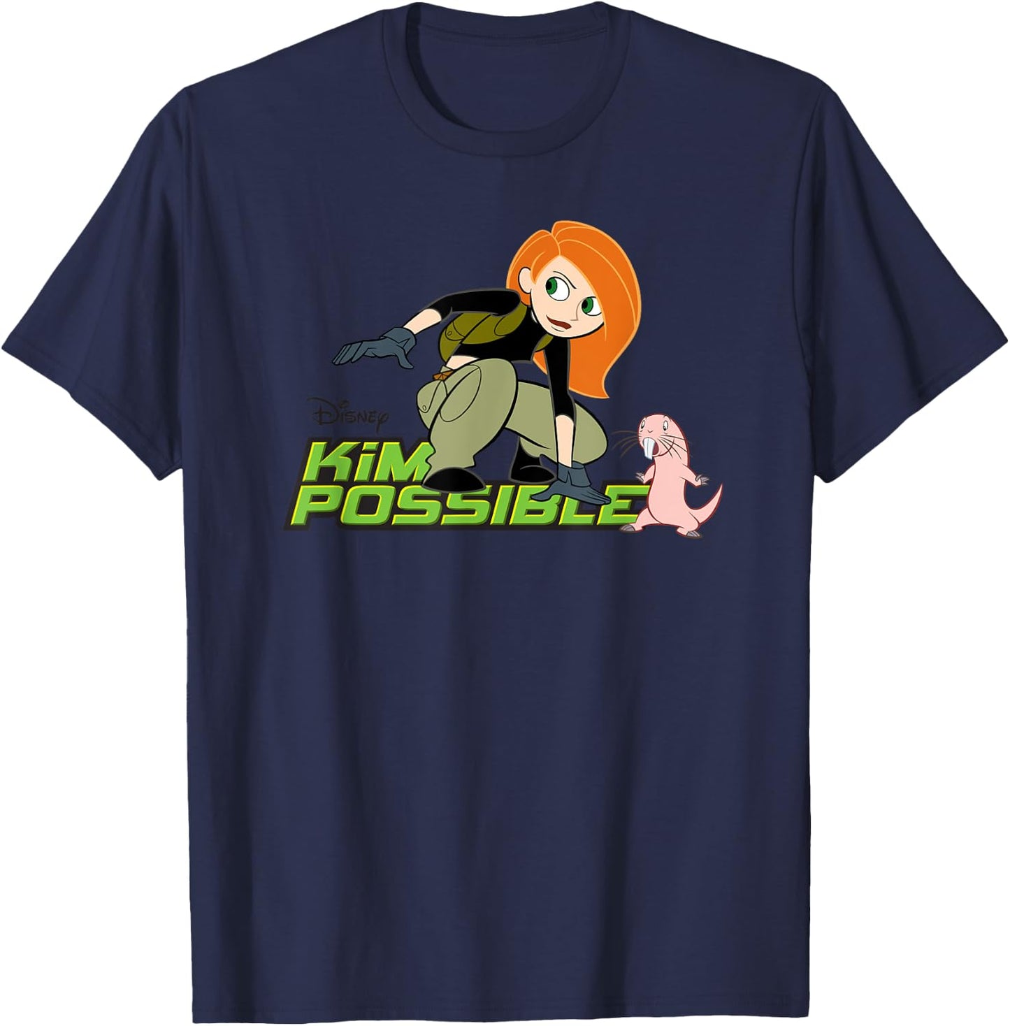 Disney Kim Possible and Rufus Animated Series Logo T-Shirt - T-Shirt | Navy