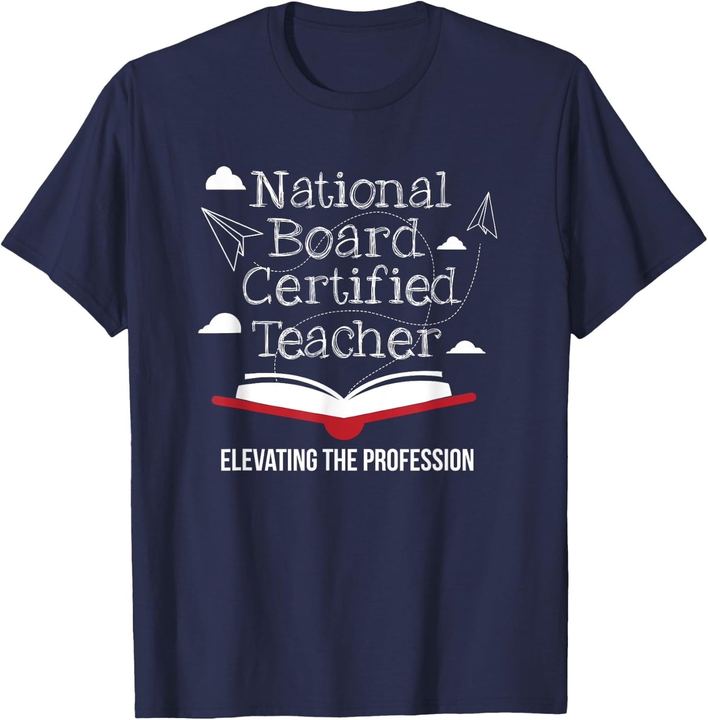 National Board Certified Teacher Open Book Airplane Women T-Shirt - T-Shirt | Navy