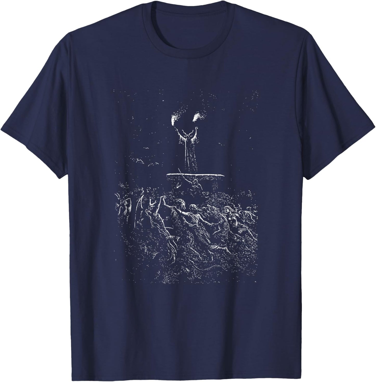Witches Sabbath Dance Gustave Dore Occult T-Shirt - T-Shirt | Navy