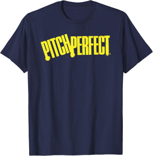 Pitch Perfect Yellow Spray Paint T-Shirt - T-Shirt | Navy