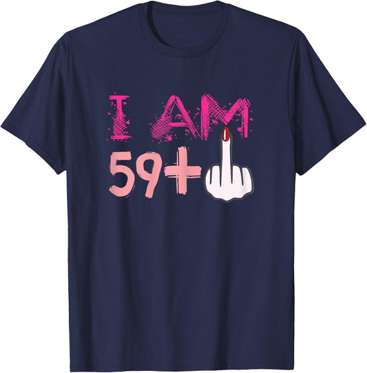 60th birthday Gift ideas Funny T shirt T-Shirt - T-Shirt | Navy
