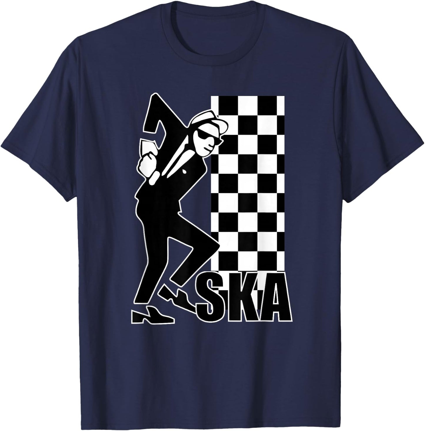 Ska Music T-Ska Music is Life Ska Reggae T-Shirt - T-Shirt | Navy