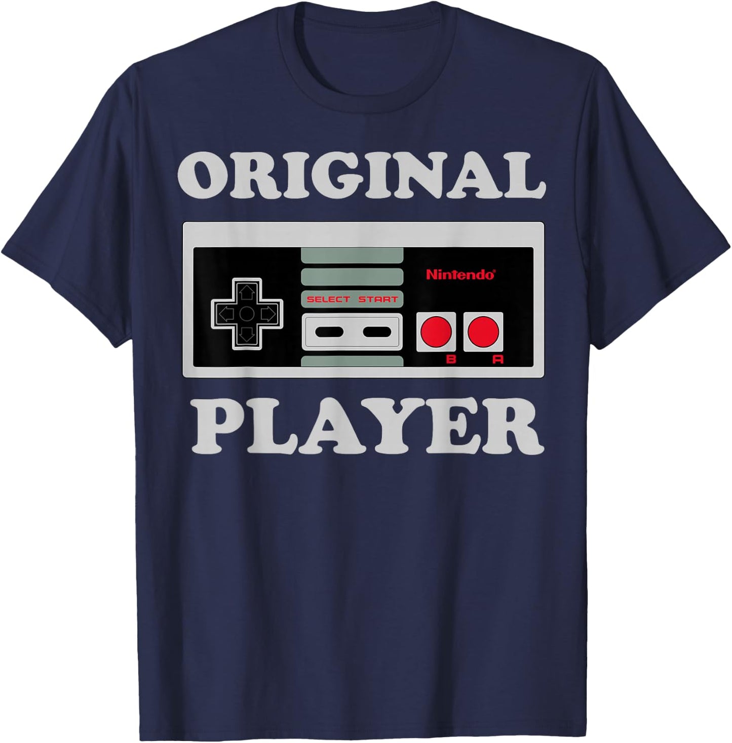 Nintendo NES Controller Original Player Graphic T-Shirt - T-Shirt | Navy
