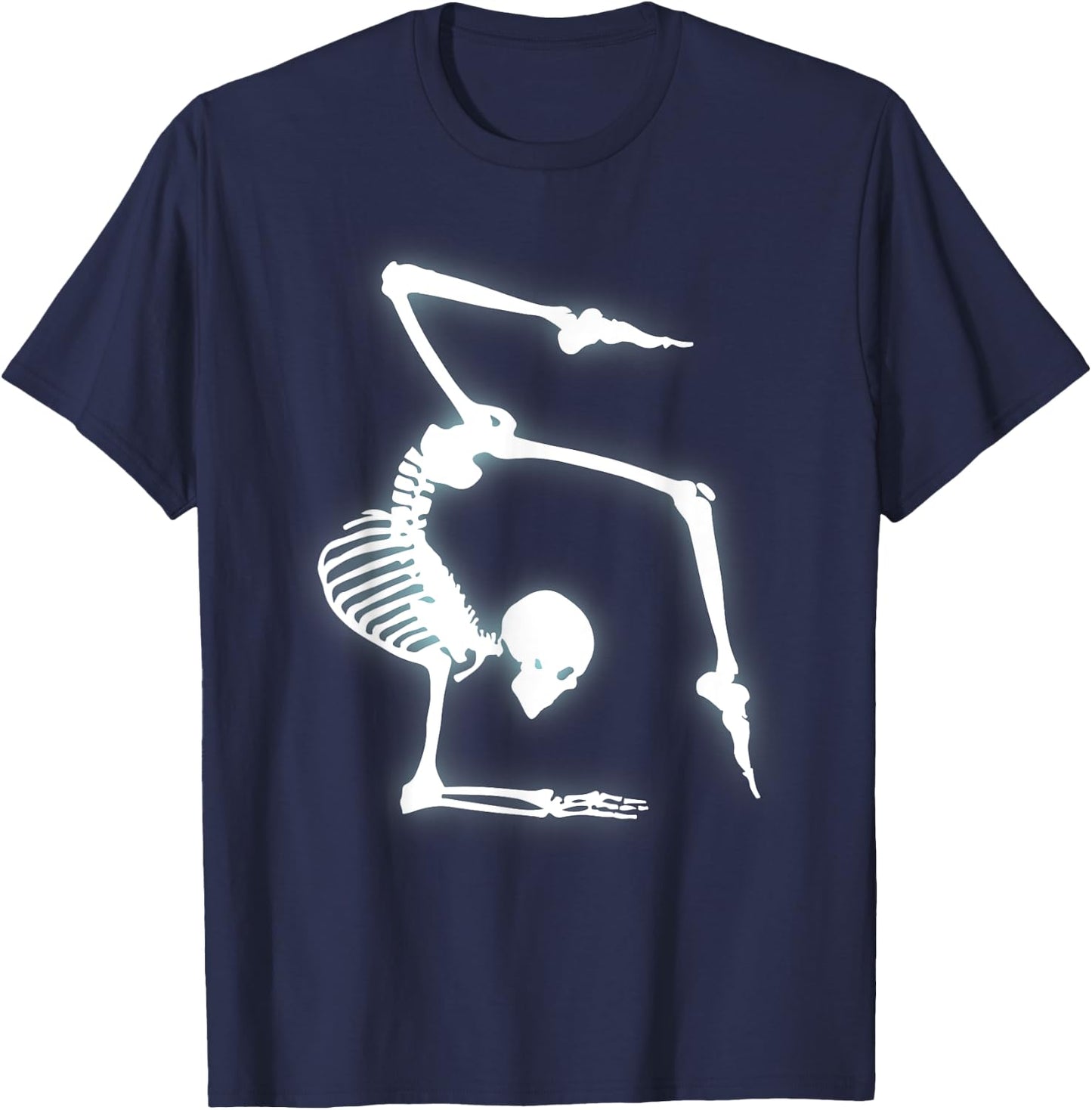 Gymnastics Shirts Funny Skeleton Costume For Halloween T-Shirt - T-Shirt | Navy