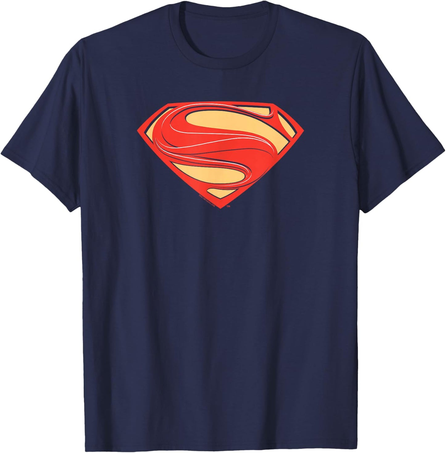 Superman Man of Steel New Solid Shield T-Shirt - T-Shirt | Navy
