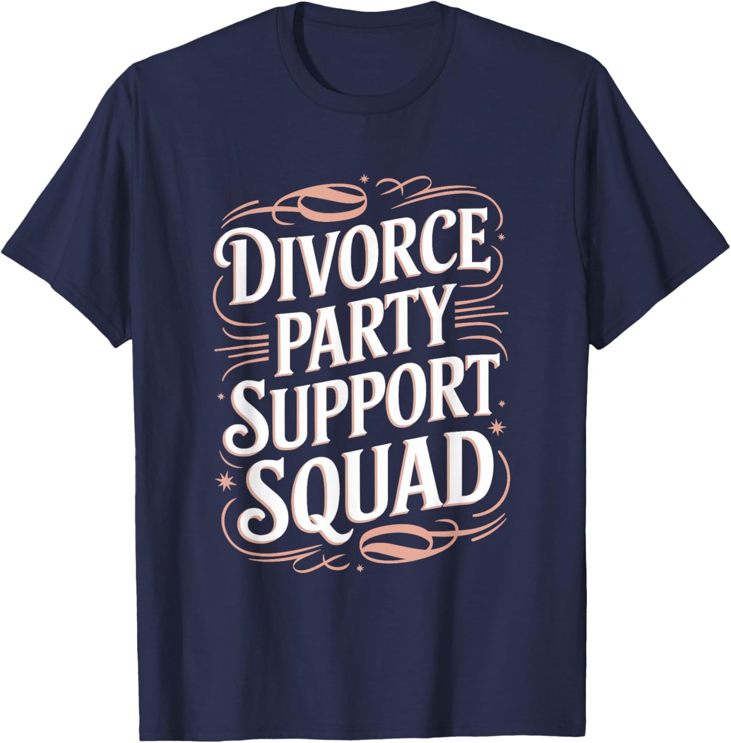 Ex Wife Husband Divorcee Crew, Divorce Party Support Squad T-Shirt - T-Shirt | Navy