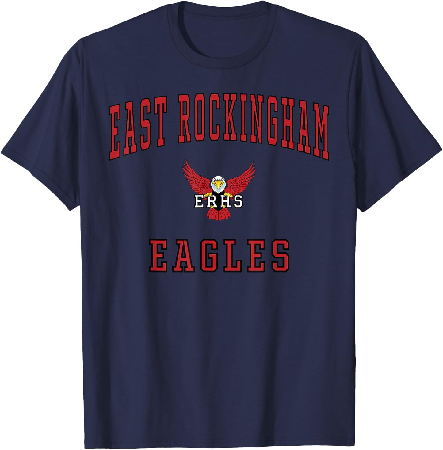 East Rockingham High School Eagles C1 T-Shirt - T-Shirt | Navy