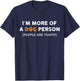 I'm More Of A Dog Person People Are Twats Men Women Kids T-Shirt - T-Shirt | Navy