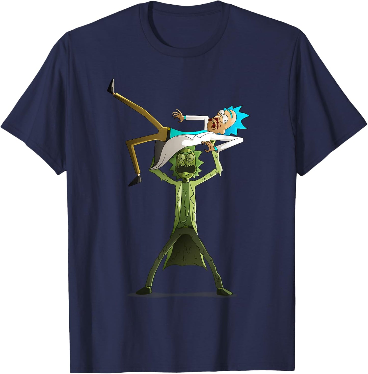Rick and Morty Shirt Funny Toxic Rick vs Rick T-Shirt - T-Shirt | Navy