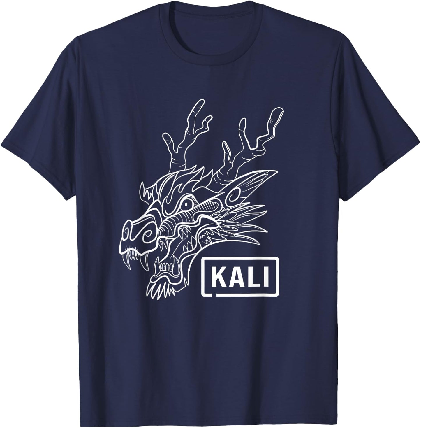Kali Linux Hacker Techie Gift Network Engineer T-Shirt - T-Shirt | Navy