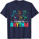 Cardiac Nurse CVICU EKG ECG Heart Rythm Cardiology T-Shirt - T-Shirt | Navy