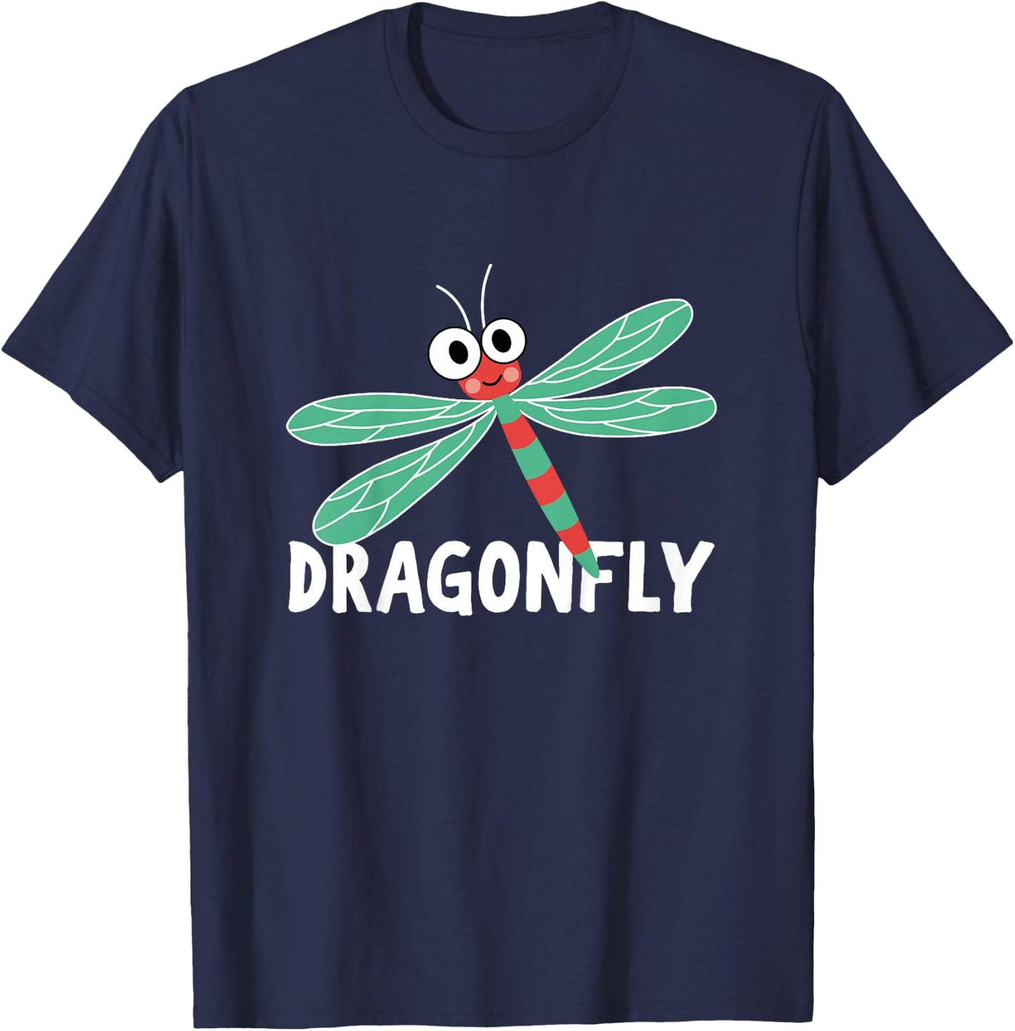 Dragonfly Shirt For Boys Or Girls | Cute Dragonfly Bug Gift T-Shirt - T-Shirt | Navy