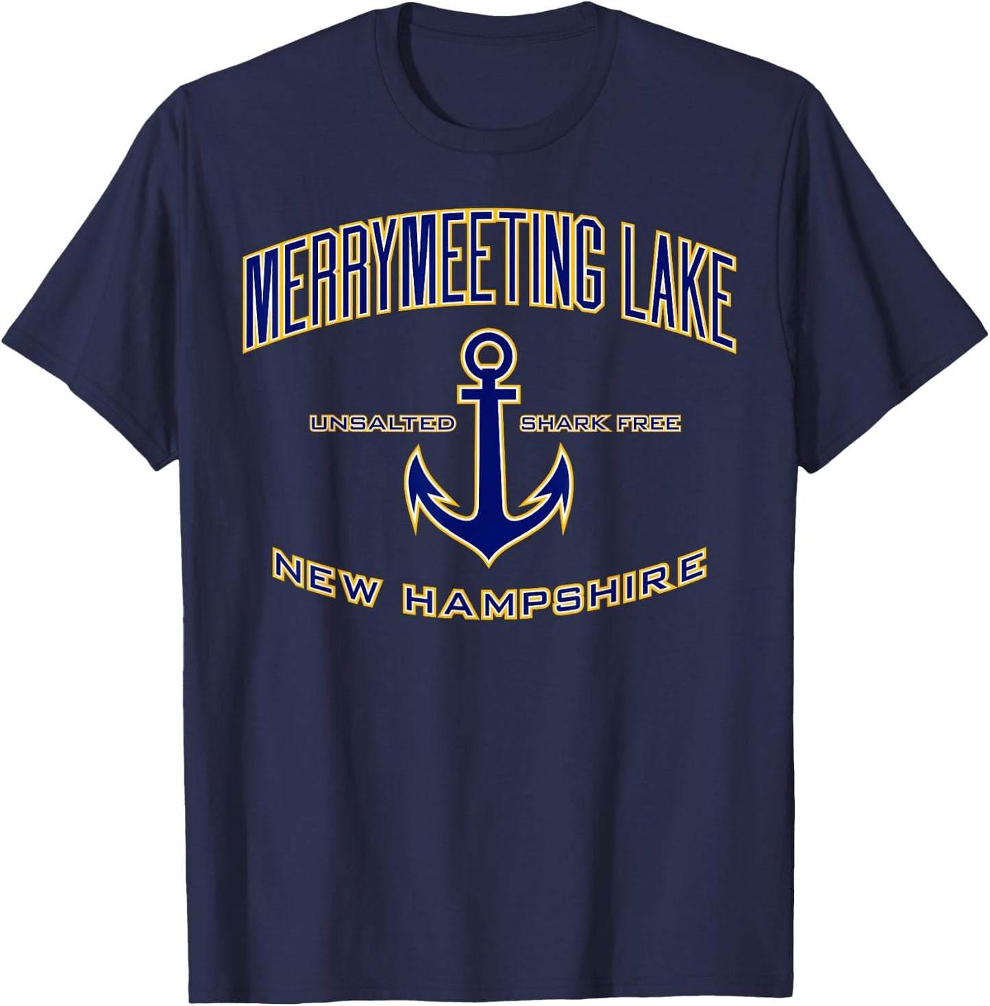 Merrymeeting Lake NH T-Shirt - T-Shirt | Navy