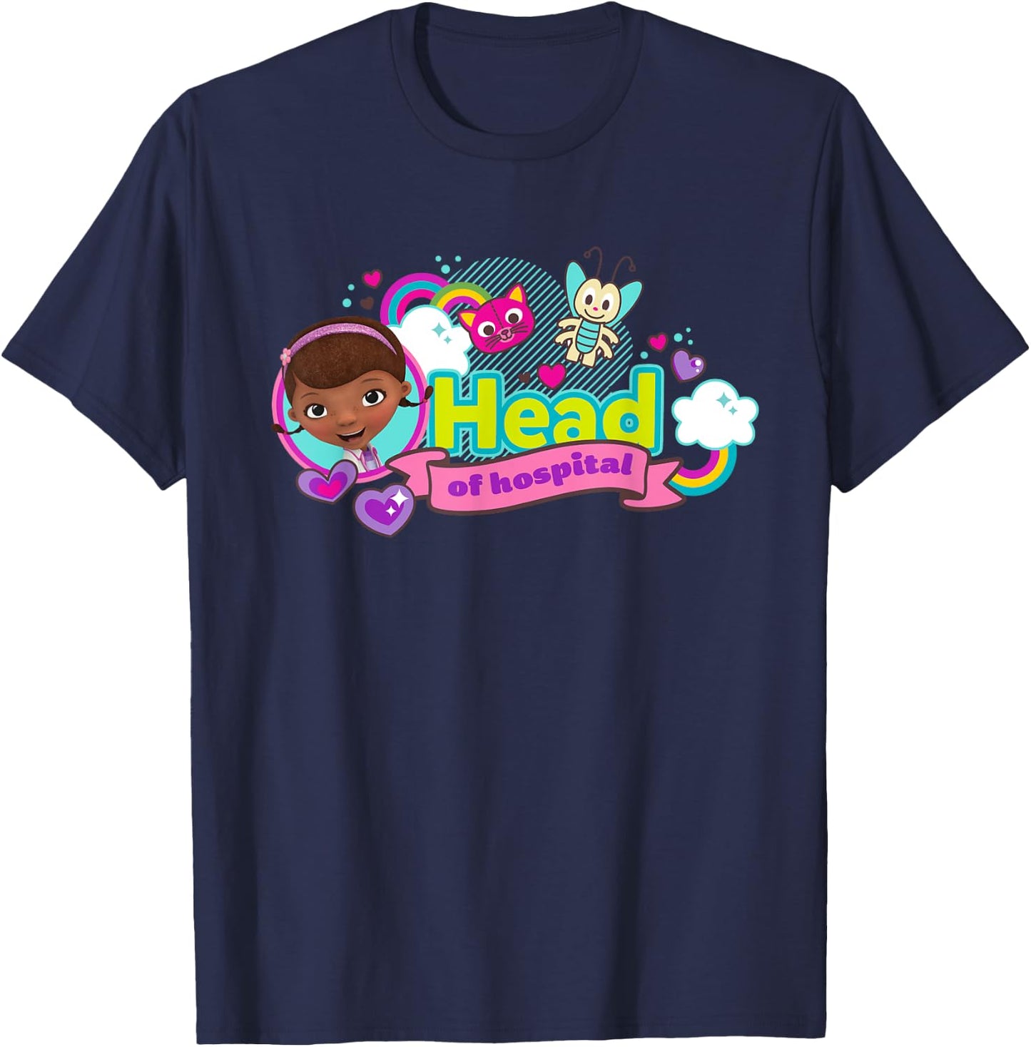 Disney Doc McStuffins Head of Hospital T-Shirt - T-Shirt | Navy