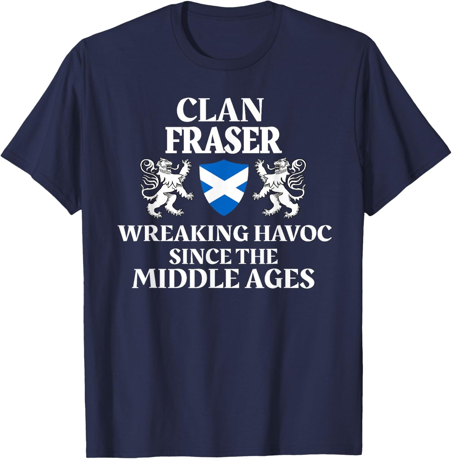 Fraser Scottish Family Clan Scotland Name T-Shirt - T-Shirt | Navy
