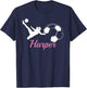 Harper Name Gift Personalized Soccer T-Shirt - T-Shirt | Navy