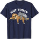 Not Today Lazy Sloth and Koala Pajama Funny T-Shirt - T-Shirt | Navy