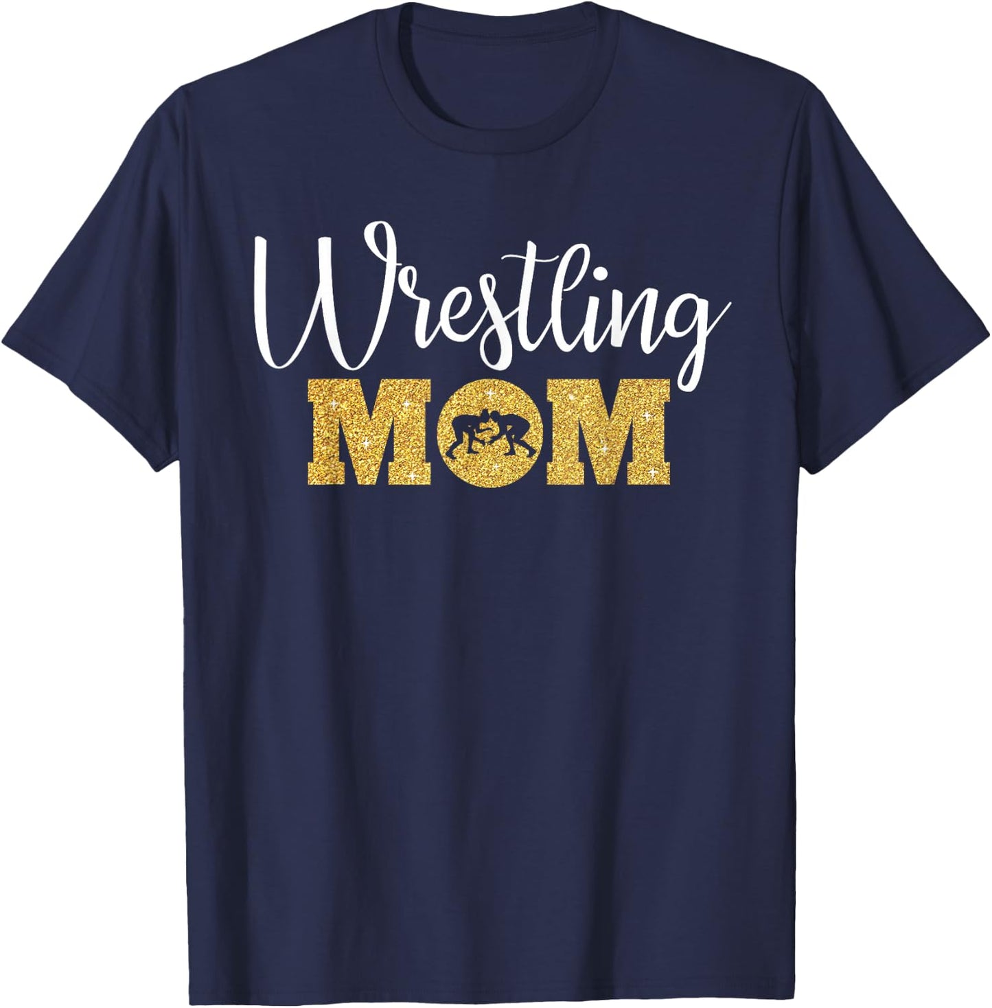 Wrestling Mom Funny Wrestling Gift Wrestler Mom T-Shirt - T-Shirt | Navy