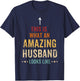 This is What an Amazing Dad Looks Like Husband T-Shirt - T-Shirt | Navy