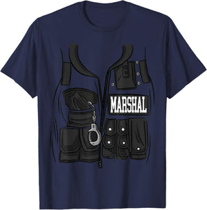 US Marshal Funny Halloween Costume US Marshal T-Shirt - T-Shirt | Navy