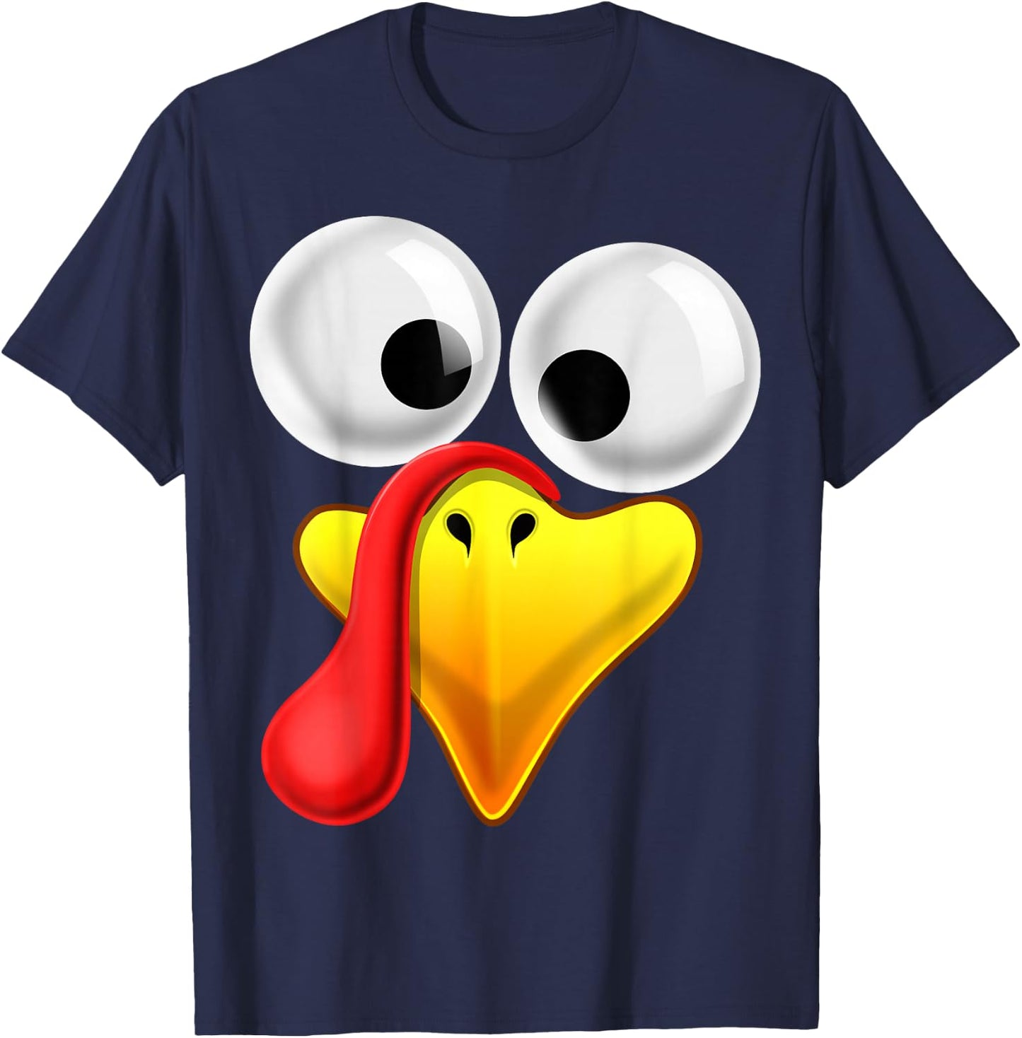 Thanksgiving Turkey Face Matching Family Costume Gift Kids T-Shirt - T-Shirt | Navy