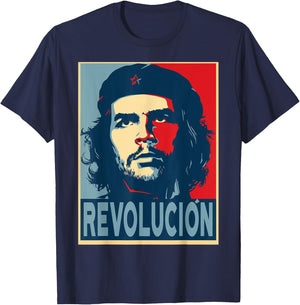 Che Guevara Revolucion T Shirt, Hope Style T-Shirt - T-Shirt | Navy