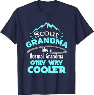 Scout Grandma Like A Normal Grandma Only Way Cooler T-Shirt - T-Shirt | Navy