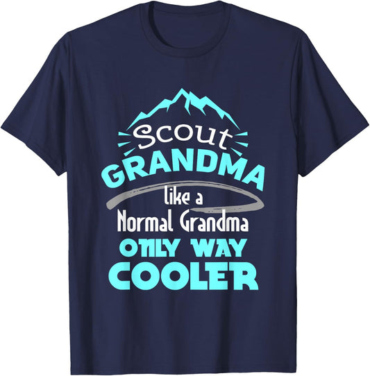 Scout Grandma Like A Normal Grandma Only Way Cooler T-Shirt - T-Shirt | Navy