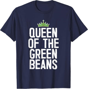 Queen Of The Green Beans T-Shirt - T-Shirt | Navy