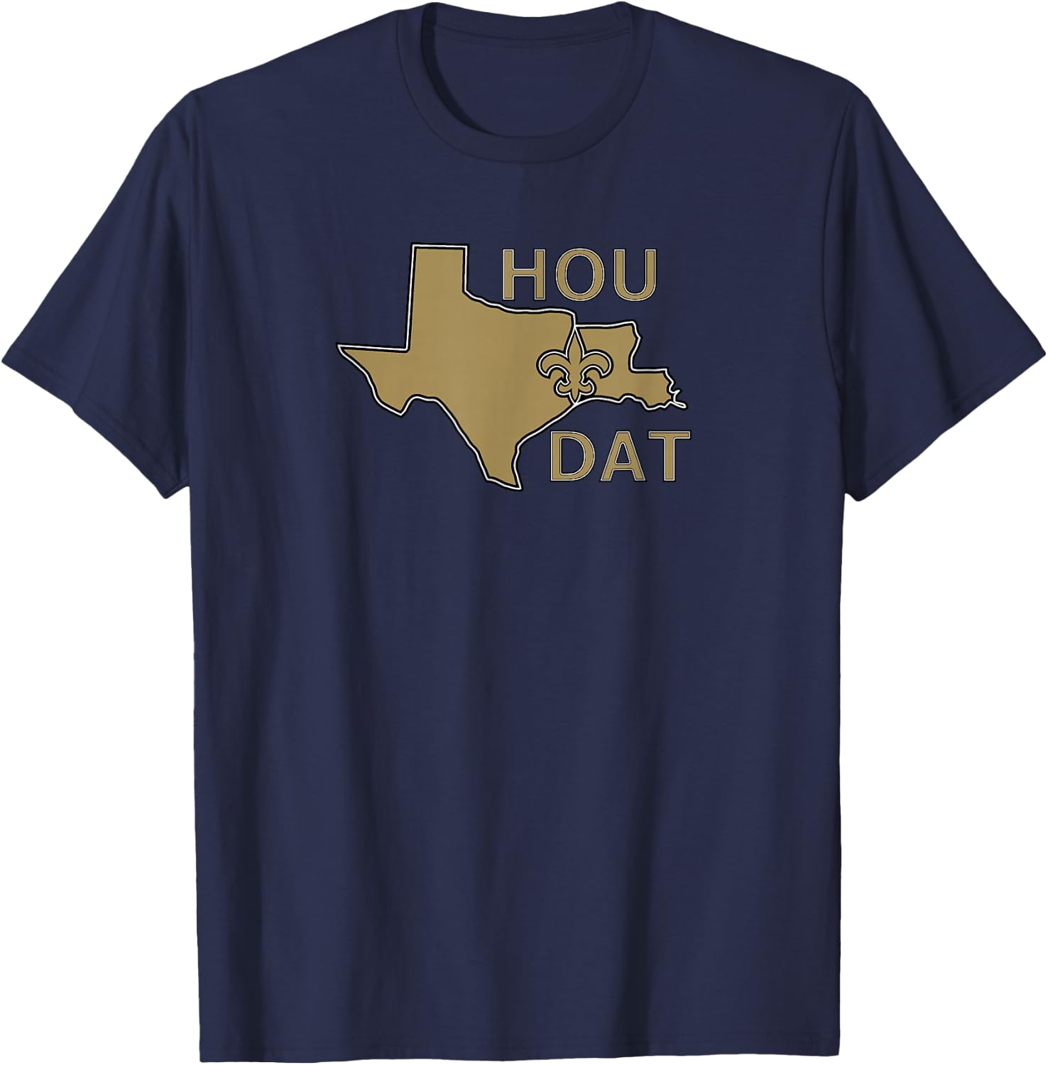 Hou Dat Houston Louisiana Shirt T-Shirt - T-Shirt | Navy