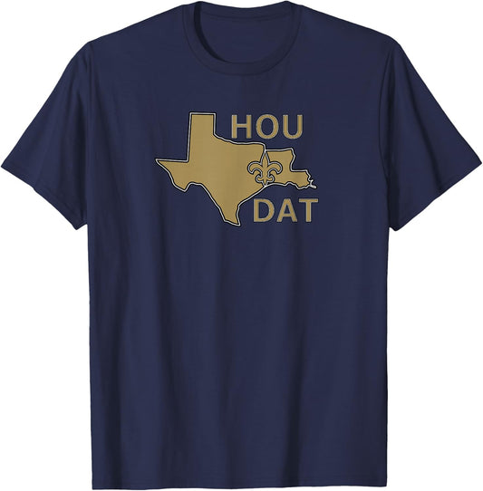 Hou Dat Houston Louisiana Shirt T-Shirt - T-Shirt | Navy