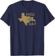 Hou Dat Houston Louisiana Shirt T-Shirt - T-Shirt | Navy