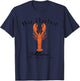 Bar Harbor Maine Lobster Fishing Acadia National Park T-Shirt - T-Shirt | Navy