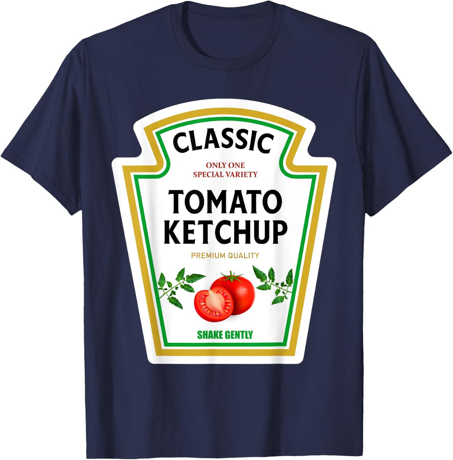 Ketchup 2024 Mustard Halloween Family Matching Costume Mayo T-Shirt - T-Shirt | Navy
