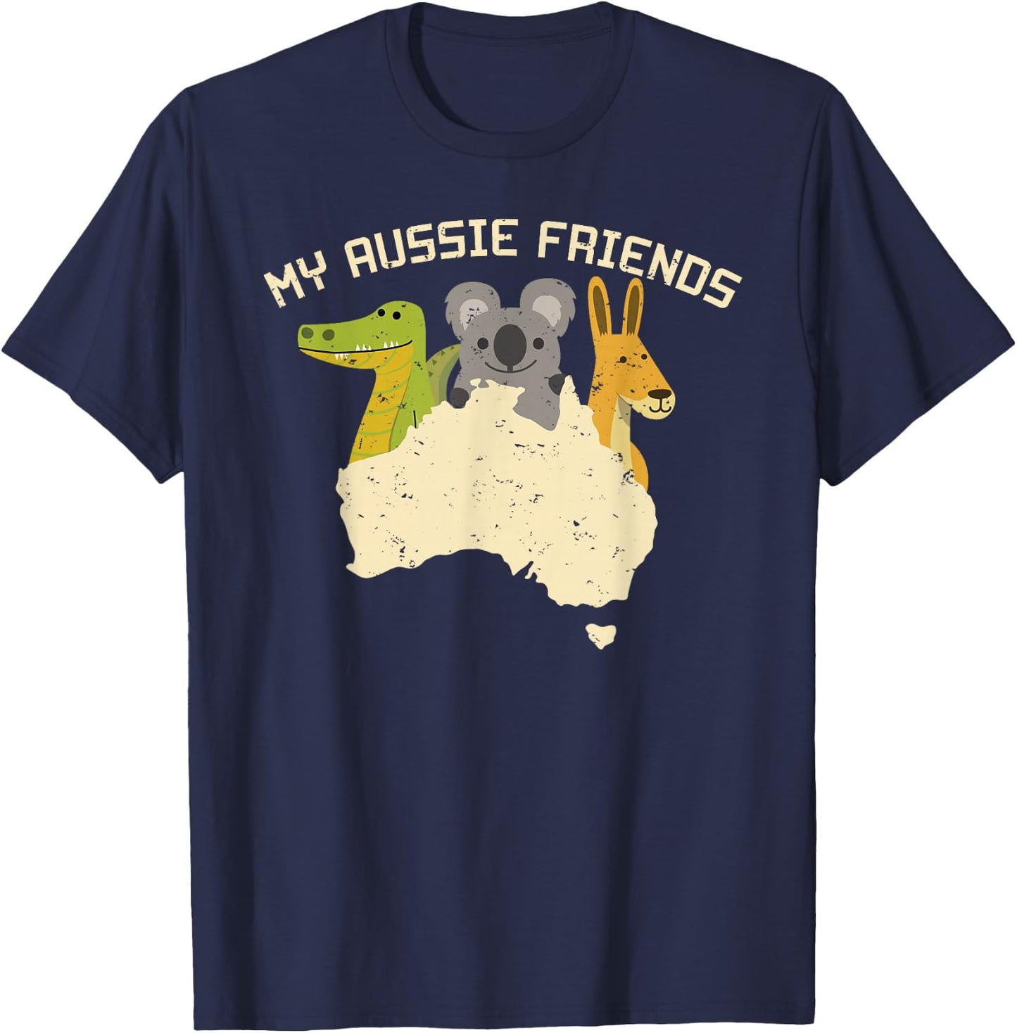 Australia Kids Australian Animals Gifts T-Shirt - T-Shirt | Navy