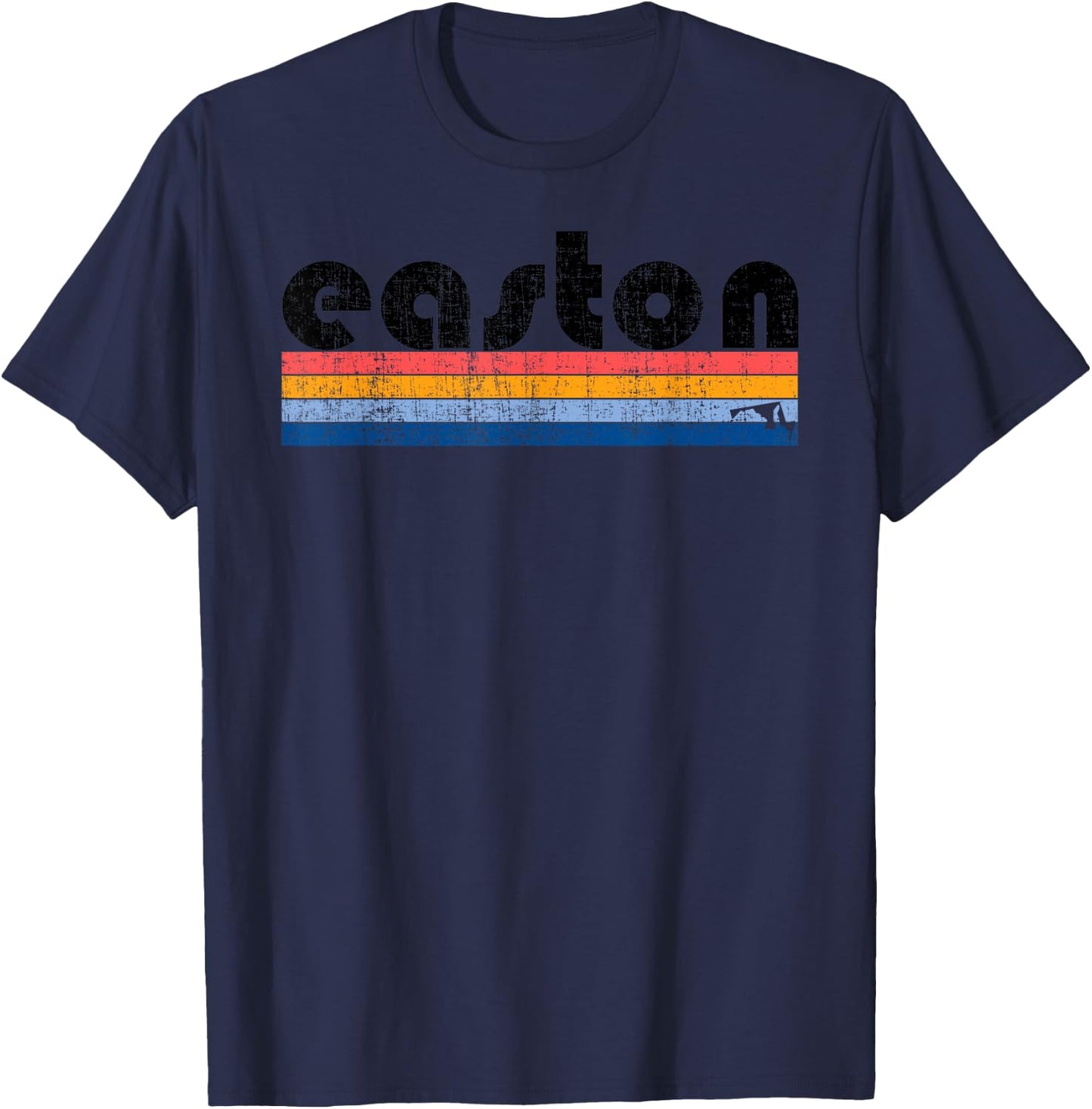 Vintage 80s Style Easton MD T-Shirt - T-Shirt | Navy