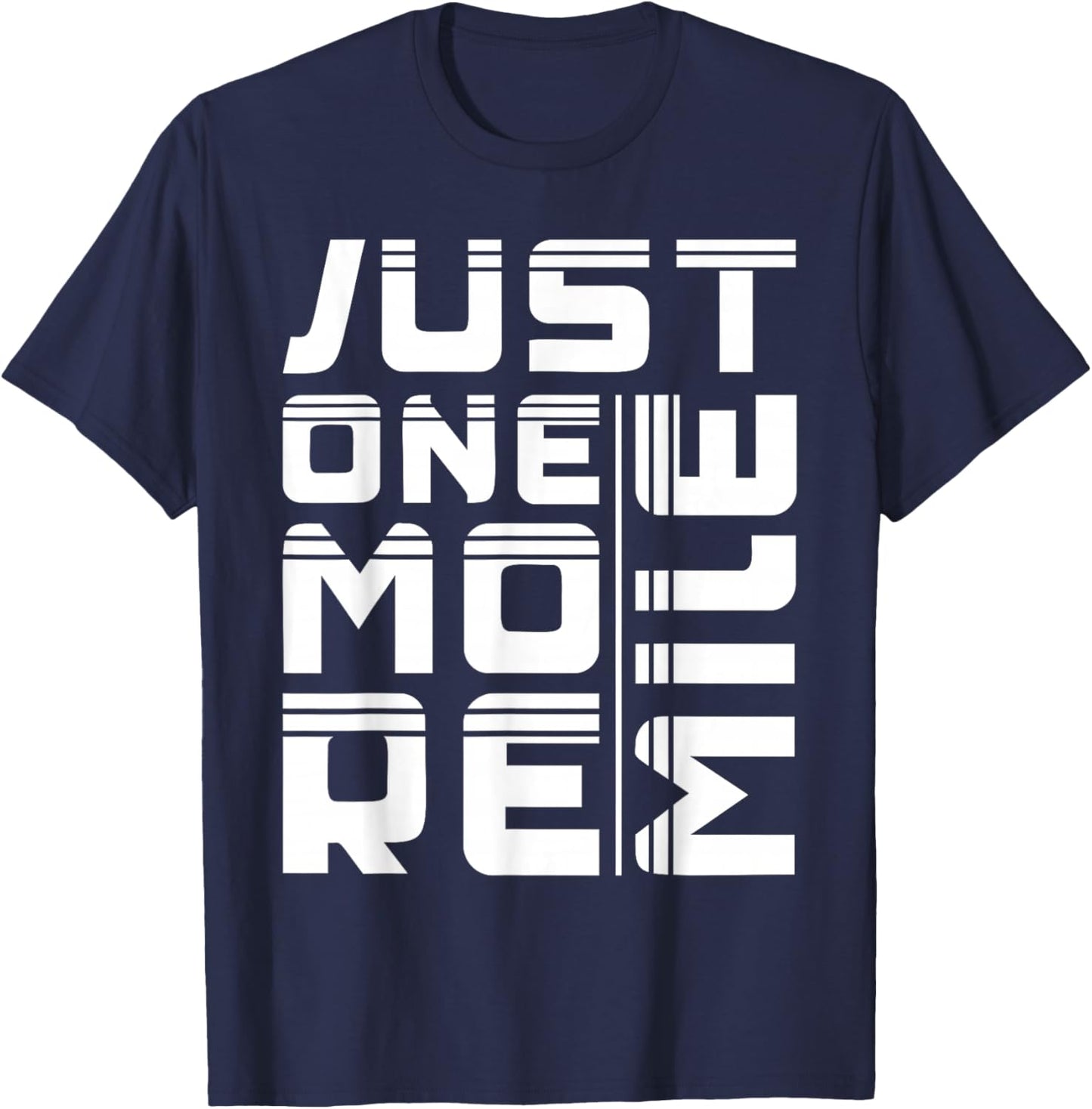 Marathon Just One More Mile Running T-Shirt - T-Shirt | Navy