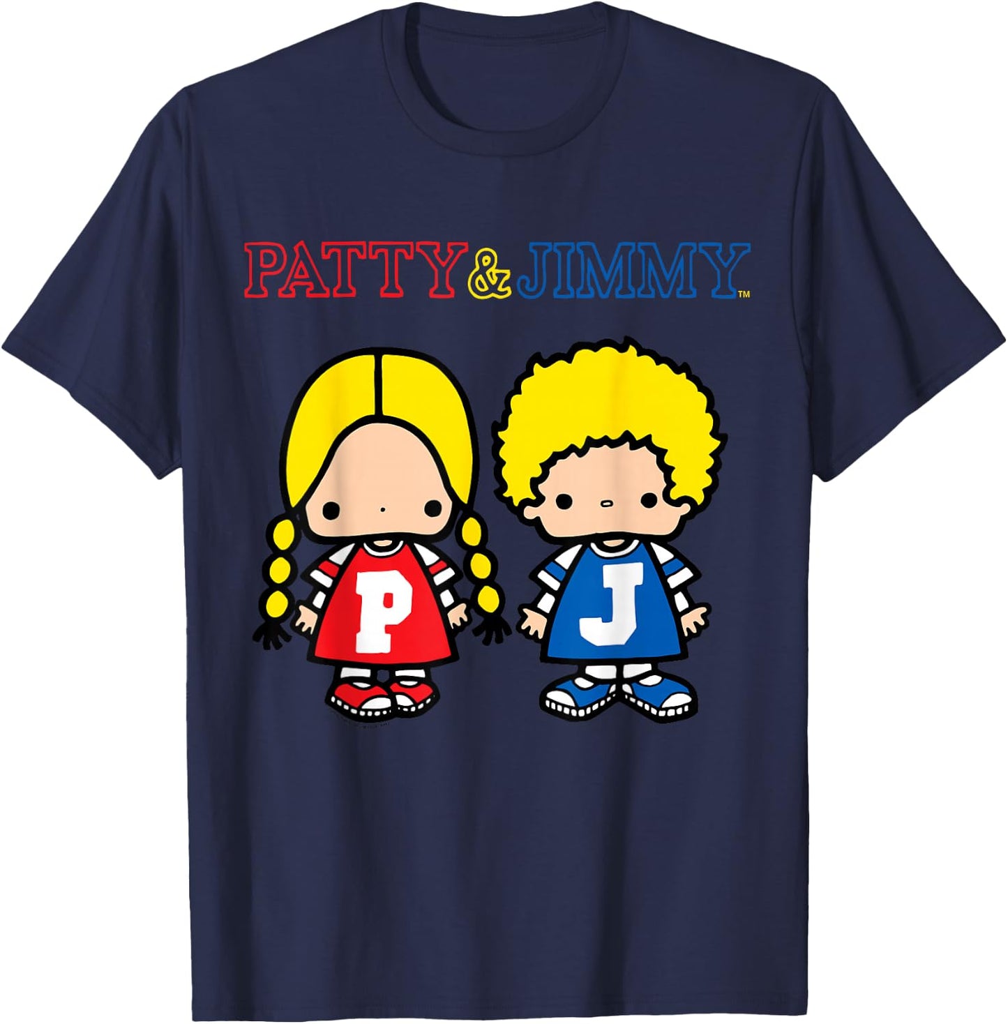 Sanrio Patty and Jimmy Classic Shirt T-Shirt - T-Shirt | Navy