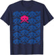 Retro Video Space Game Invaders (PIXEL ART SERIES) T-Shirt - T-Shirt | Navy