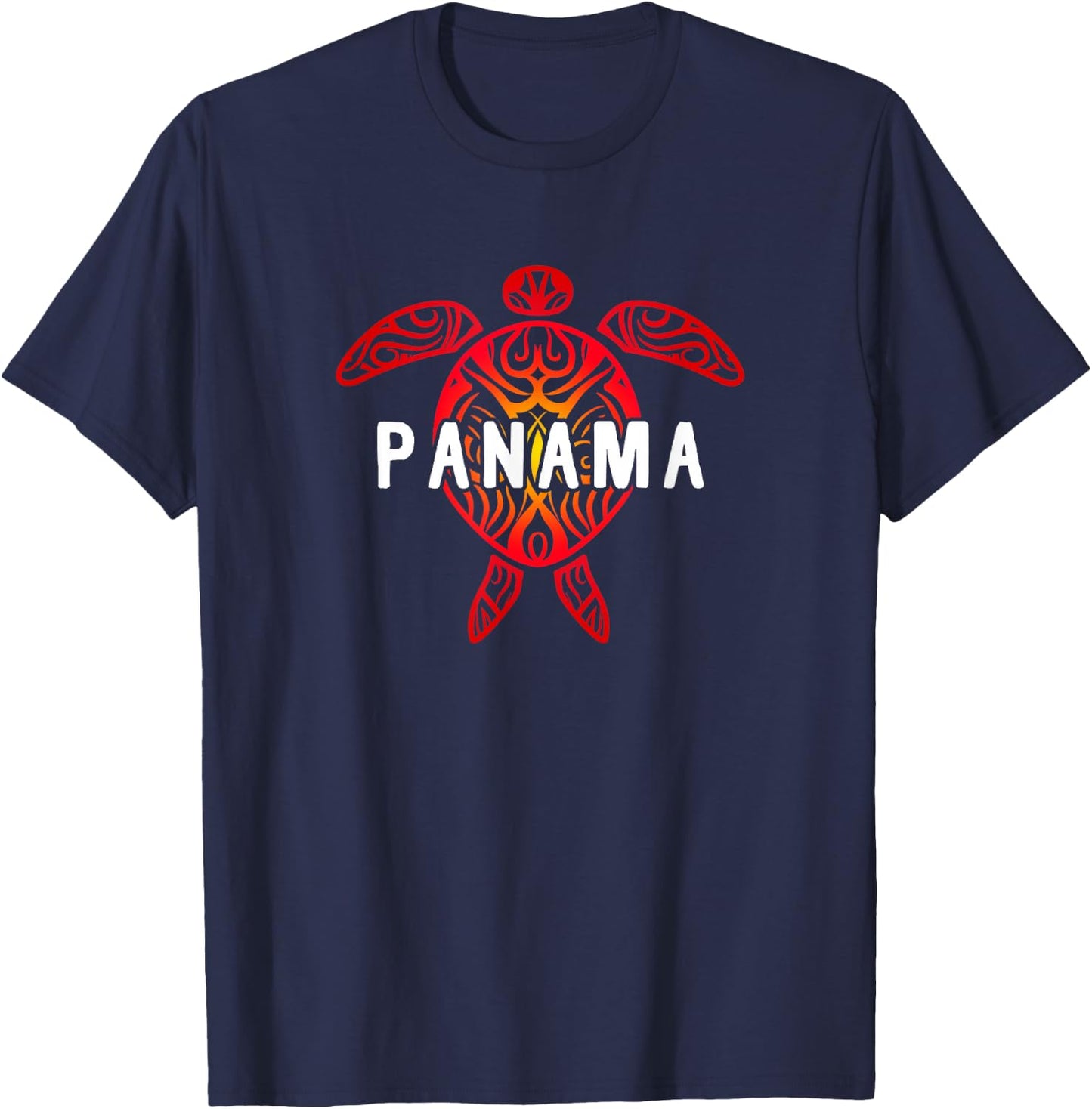 Panama Tribal Turtle T-Shirt - T-Shirt | Navy