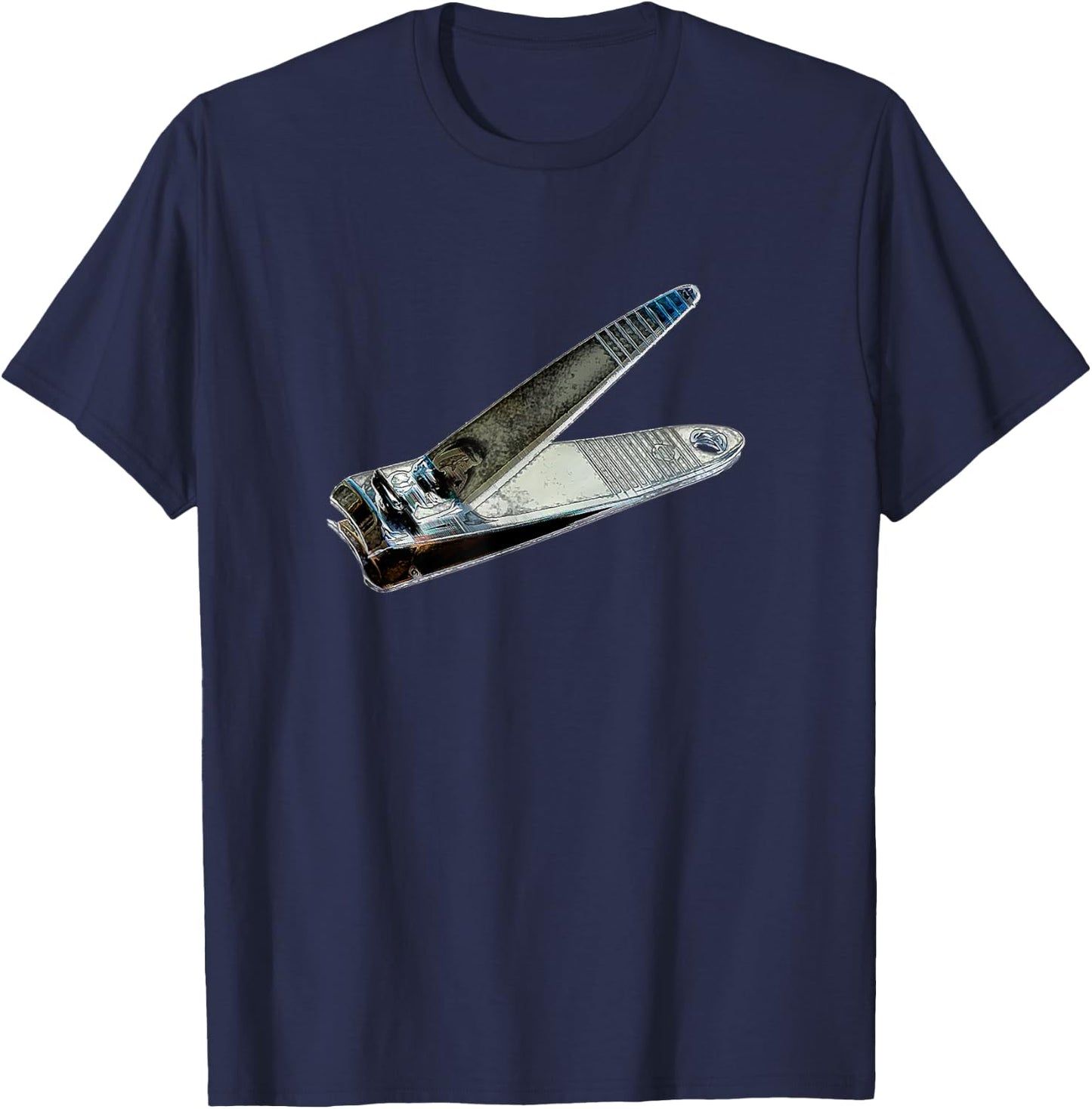 Artistic Pop Color Fingernail Clipper T-Shirt - T-Shirt | Navy