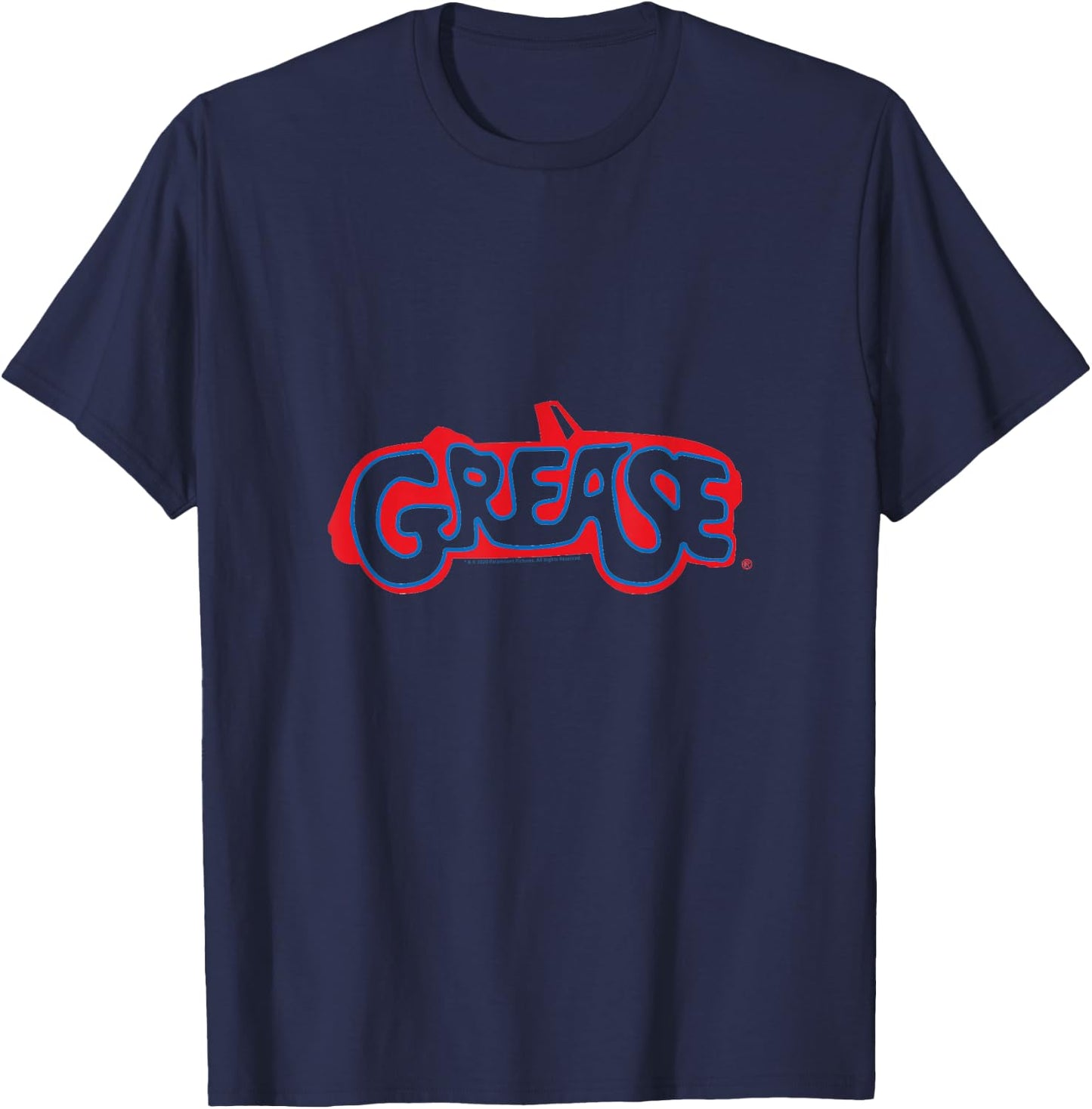 Grease Color Car Logo Retro Movie Musical T-Shirt - T-Shirt | Navy