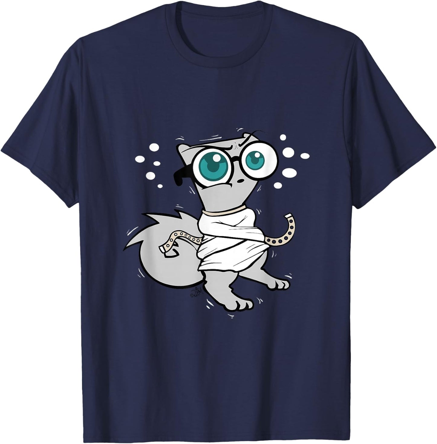 Crazy Mushroom-E The Squirrel T-Shirt - T-Shirt | Navy