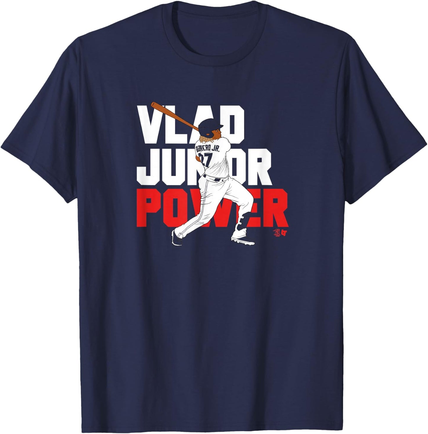 Officially Licensed Vladimir Guerrero Jr. - Vlad Junior T-Shirt - T-Shirt | Navy
