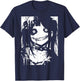 Horror Anime Manga | Japan Japanese Creepy Kawaii Goth T-Shirt - T-Shirt | Navy