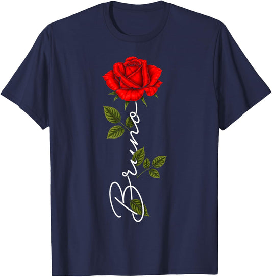 Vintage Bruno Name Western Gift Women Kids T-Shirt - T-Shirt | Navy